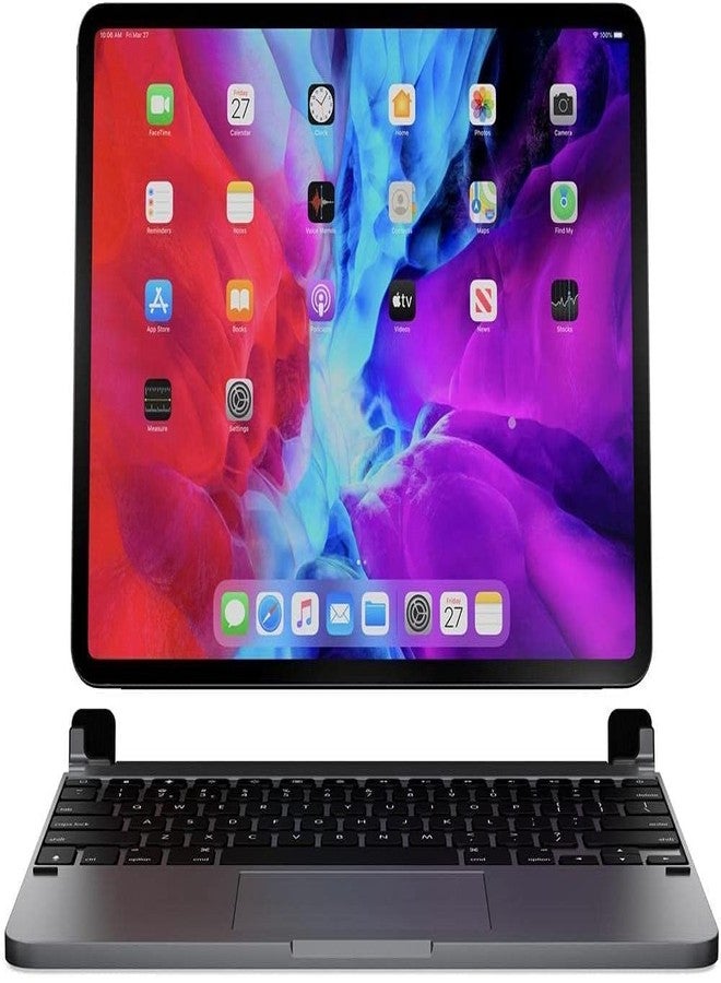 Brydge 11.0 Pro+ Wireless Keyboard with Trackpad | Compatible with iPad Pro 11-inch (1st, 2nd & 3rd Gen) | Native Multi-Touch Trackpad | Backlit Keys | (Space Gray) - Image 4